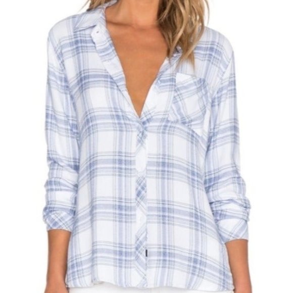 Rails Blue Plaid Button Down - Picture 3 of 8